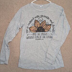 Proverbs 31:25 Long sleeve tee